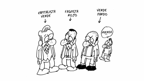 Ilustración de Charb (Stéphane Charbonnier) incluida en el libro 'El capitalismo en 10 lecciones', de Michel Husson (Librería Viento Sur/La Oveja Roja).