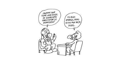 Ilustración de Charb (Stéphane Charbonnier) incluida en el libro 'El capitalismo en 10 lecciones', de Michel Husson (Librería Viento Sur/La Oveja Roja).