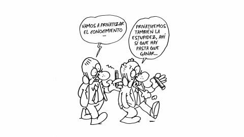 Ilustración de Charb (Stéphane Charbonnier) incluida en el libro 'El capitalismo en 10 lecciones', de Michel Husson (Librería Viento Sur/La Oveja Roja).