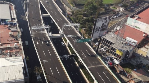 Viaducto elevado de la Autopista Urbana Norte de OHL México.