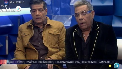 Los Chunguitos, en un plató de Telecinco.