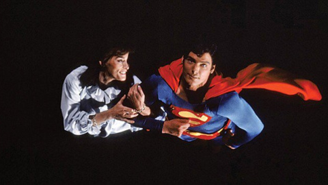 Margot Kidder y Christopher Reeve durante una de las películas de 'Superman'.