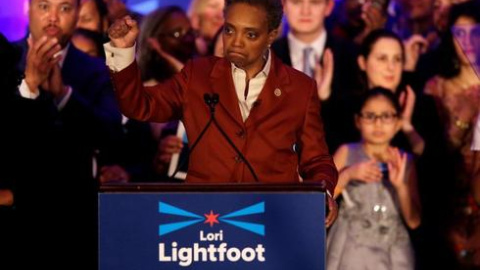 Lori Lightfoot, nueva alcaldesa de Chicago./ REUTERS