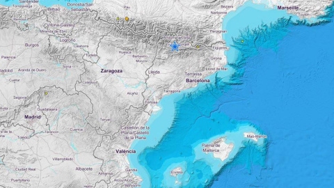 03/04/2019 - Terremoto de 4,3 en Lleida. / Instituto Geográfico Nacional (IGN)