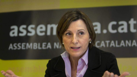 La número dos de la candidatura de Junts pel Sí, Carme Forcadell.  EFE / MARTA PÉREZ