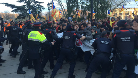 Manifestació del passat 25 de marça a Lleida contra la detenció de Carles Puigdemont a Alemanya. | Mònica Mombiela.