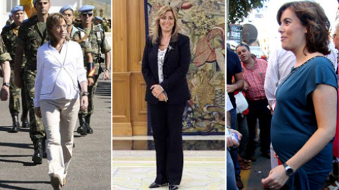 Carme Chacón, Susana Díaz y Soraya Sáenz de Santamaría.