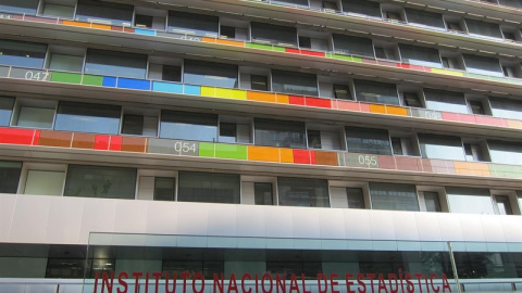 Edificio del Instituto Nacional de Estadística (INE) en Madrid. E.P.