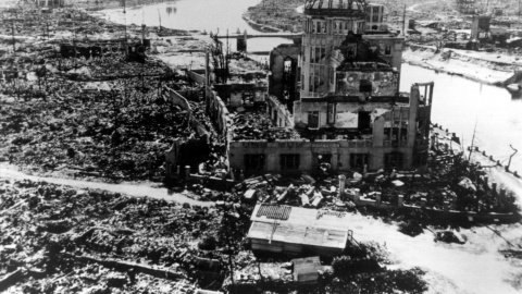 El 'domo de la bomba', tal y como se le conoce en Japón, fue uno de los únicos edificios cercanos a la zona cero que quedó en pie tras la explosión de la bomba atómica en Hiroshima.