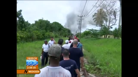 Se estrella un aviÃ³n de pasajeros cuando despegaba en el aeropuerto de La Habana