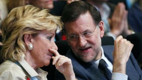 Esperanza Aguirre y Mariano Rajoy en una foto de archivo. EFE