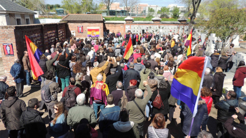 Homenaje a los fusilados por el franquismo en Madrid. Año 2018. MEMORIA Y LIBERTAD.