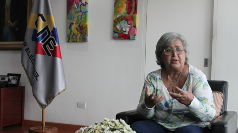 Tibisay Lucena, en una imagen del CNEV.