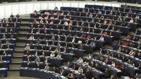 Pleno del Parlamento Europeo en Estrasburgo, Francia. EFE