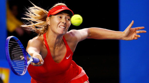 Sharapova, durante un partido del Open de Australia. REUTERS/Thomas Peter