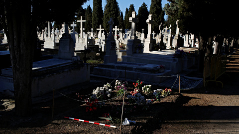 Una de las fosas donde los franquistas enterraron a alrededor de 200 republicanos asesinados durante la Guerra Civil  en Valladolid.- REUTERS / JUAN MEDINA