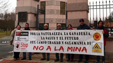 Protestas contra la mina de uranio en Retortillo. EQUO