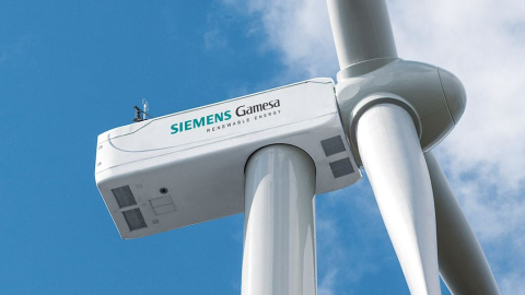 Un aerogenerador de Siemens Gamesa. E.P.