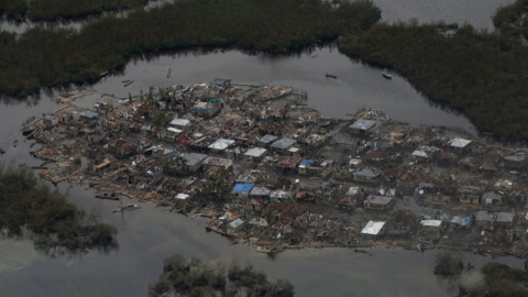 Una zona inundada en Corail, Haití, por las lluvias ocasionadas por el huracán Matthew. - REUTERS