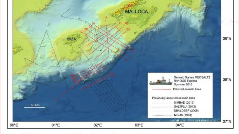 Mapa de localización del proyecto. Instituto Nazionale di Oceanografía e di Geofisica Sperimentale de Trieste