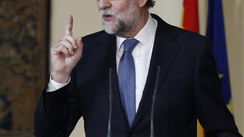 El presidente del Gobierno, Mariano Rajoy, este lunes. EFE