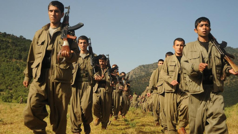 Guerrilla kurda del PKK.