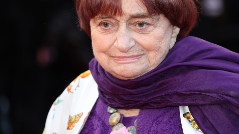 La directora francesa Agnès Varda durante la última edición de Cannes.- AFP