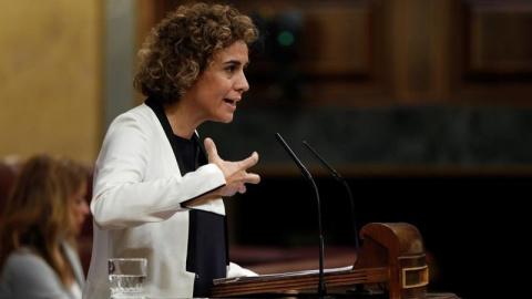 La ministra de Sanidad, DolorsLa ministra de Sanidad, Dolors Montserrat, durante su intervención en el Pleno del Cong Montserrat, durante su intervención en el Pleno del Congreso sobre el proyecto de Ley de Presupuestos Generales del Estado