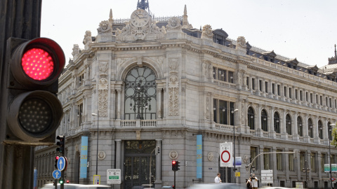 Fachada del edificio del Banco de España situada en la confluencia del Paseo del Prado y la madrileña calle de Alcalá. E.P./ Eduardo Parra