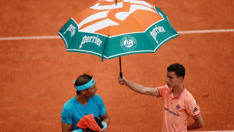 El tenista Rafael Nadal en el Roland Garros / REUTERS