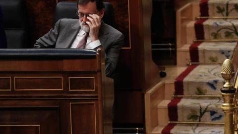 Mariano Rajoy en el Congreso de los Diputados. | (JUAN MEDINA | REUTERS)