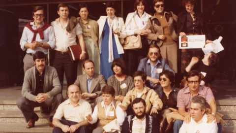 El llamado 'grupo vasco' en 1978, en el XXXI Congreso de UGT / Foto Fundación Francisco Largo Caballero