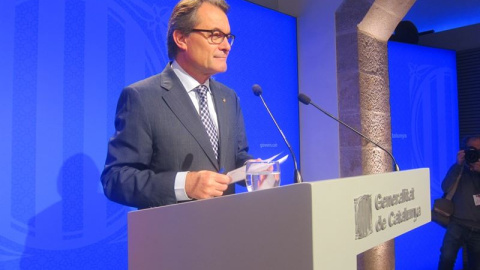 El president de la Generalitat en funciones, Artur Mas