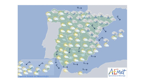 Previsión meteorológica para el viernes 10 de enero / AEMET