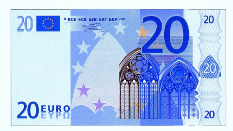 Nuevo billete de 20 euros.