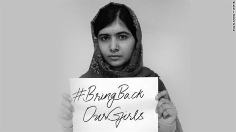 Malala hace un llamamiento a "no olvidar" a las niñas secuestradas por Boko Haram