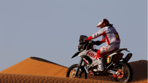 El piloto fallecido, Paulo Gonçalves, durante el séptimo stage del Rally Dakar| Reuters