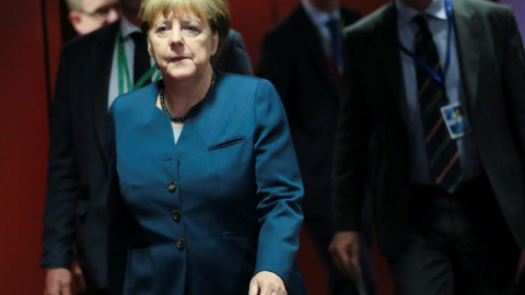 La canciller alemana Angela Merkel durante una cumbre europea en Bruselas. - EFE