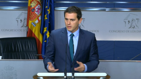 Albert Rivera en rueda de prensa