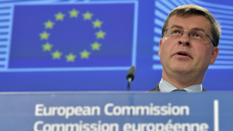 El vicepresidente del Ejecutivo comunitario, Valdis Dombrovskis / REUTERS