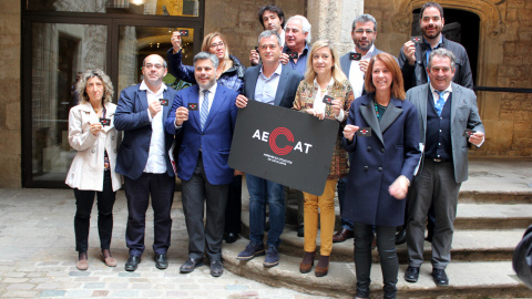 La ejecutiva de la Associació de Municipis per la Independència ha aprobado este miércoles iniciar el proceso para la creación e impulso de la Asamblea de Electos de Cataluña (AECAT). / AMI