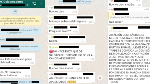 Vox Melilla crea un grupo de WhatsApp contra “indeseables y traidores” tras la filtración del audio del presidente de la formación local