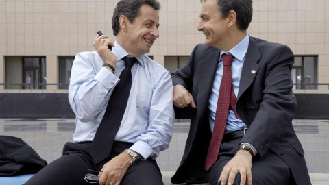 Sarkozy y Zapatero en una imagen de archivo. REUTERS