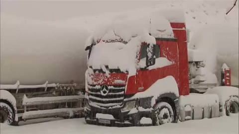 Incomunicados por la nieve en Montalbán (Teruel)