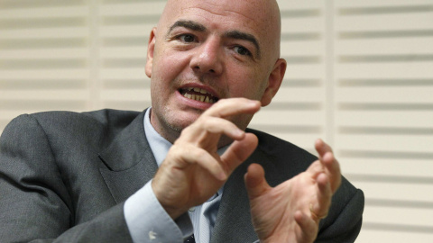 Gianni Infantino, secretario general de la UEFA. /REUTERS