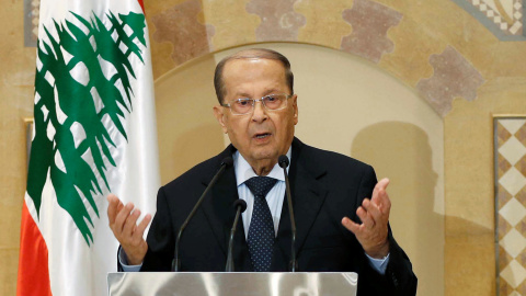 Michel Aoun, presidente de Líbano y fundador de Movimineto Patriótico Libre, en Beirut, Líbano.  / REUTERS