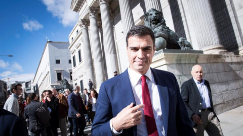 El secretario general del PSOE, Pedro Sánchez, en Madrid. / LUCA PIERGIOVANNI (EFE)