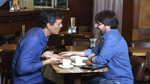 El ex secretario general del PSOE Pedro Sánchez durante su participación en el programa 'Salvados' de Jordi Évole este domingo. / EFE