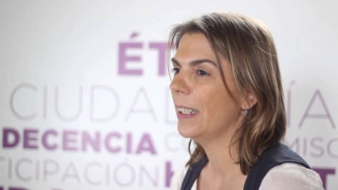 La secretaria general de Podemos Sevilla, Begoña Gutiérrez.