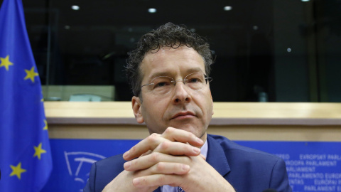 El presidente del Eurogrupo y ministro de Finanzas holandés, Jeroen Dijsselbloem, en una comparecencia en el Parlamento Europeo. REUTERS/Francois Lenoir